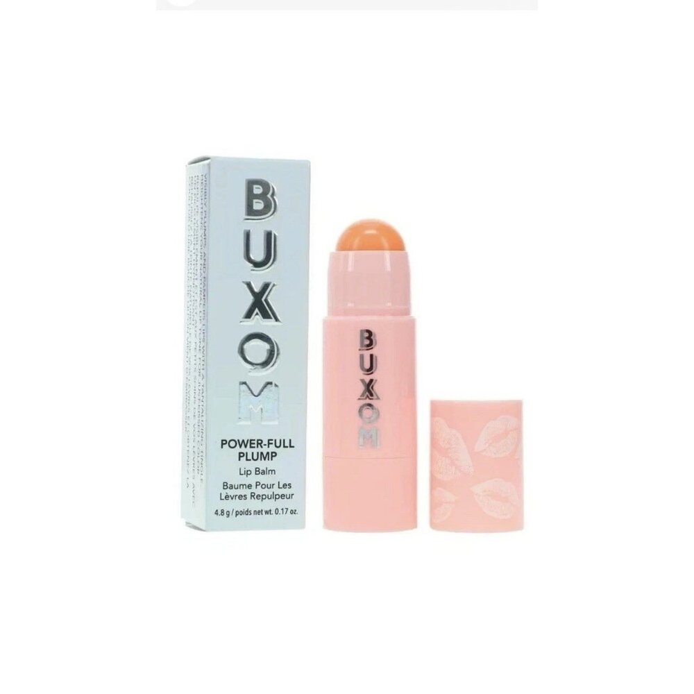 Buxom Power-Full Plump Lip Balm ~ Big O (Sheer Pink) ~ Lips Visibly Plumping NIB